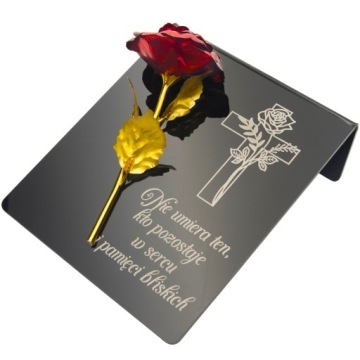 Подставка для кладбища, ГРАВИРОВКА ГРАНИКА, украшение могилы, ВЕЧНАЯ РОЗА