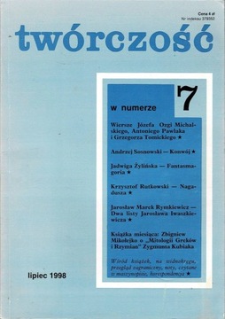 Twórczość nr 5/1998 Pankowski Kierc Rutkowski