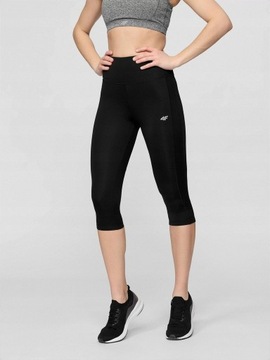 DAMSKIE LEGGINSY 4F FUNKCYJNE FITNESS 3/4 XS