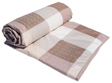 KOŁDRA LETNIA 160X200 BEŻ BAWEŁNA PIKOWANA LEKKA