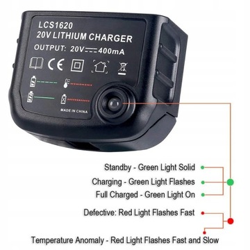 LCS1620 Зарядное устройство для Black & Decker LBXR20-OPE