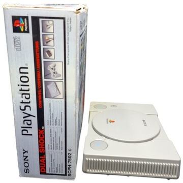 РЕТРО PLAYSTATION PSX PS1 SCPH-7502 КОНСОЛЬНАЯ КОРОБКА КОРОБКА КАРТОННЫЙ НАБОР