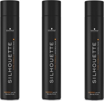 SCHWARZKOPF SILHOUETTE SUPER HOLD HAIRSPRAY 750X3