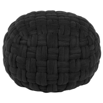 Puf welurowy 45 x 35 cm czarny HOPA