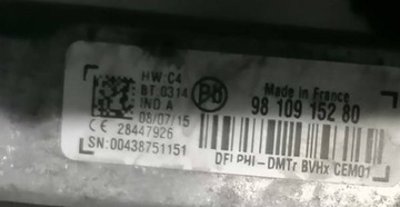CITROEN C4 - MODUL START STOP 9810915280