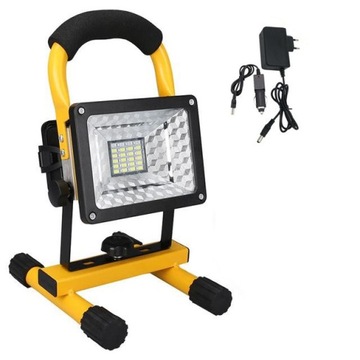 HALOGEN PRZENOŚNY LED AKUMULATOROWY 50W IP65 SMD
