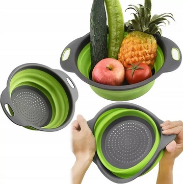 Durszlak składany silikonowy sitko cedzak ociekacz 24cm