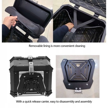 ВЕРХНИЙ БОКС ДЛЯ МОТОЦИКЛ-СКУТЕРА SUZUKI 45L