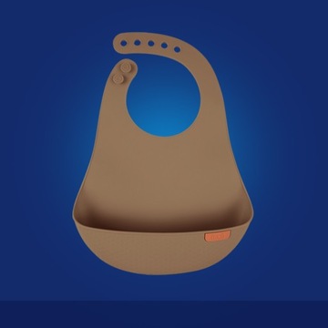 Силиконовый нагрудник LOVI Granola с карманом.