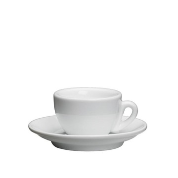 Filiżanka do espresso ze spodkiem 0,05 L biała CILIO