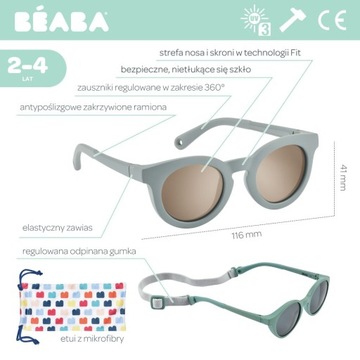 Солнцезащитные очки 2-4 года Синие BEABA