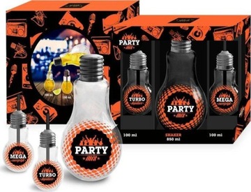 Kieliszki i Shaker do Drinków Party Mix Żarówki