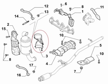 КАТАЛИТИЧЕСКИЙ ТЕПЛОВОЙ ЭКРАН OE 9680347680