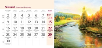 Календарь настольный 2024 стоячий ФОТО 24 х 11см ПЕЙЗАЖ