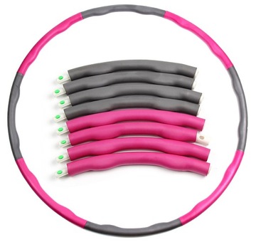 HULA HOP FITNESS ODCHUDZAJĄCE SKŁADANE Z WYPUSTKAMI PIANKA