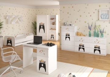 КОМПЛЕКТ МЕБЕЛИ Кровать MIKI 140х70 - 6 элементов ВЫКРОЙКИ