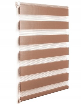 ROLETA ROLETY DZIEŃ i NOC KOLORY BRĄZ 70x220cm - stylowe zasłony do salonu