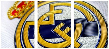3x OBRAZ NA ŚCIANĘ REAL MADRID LOGO 30x40