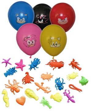 Wypełnienie Piniaty zestaw Sonic balony