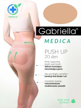 Rajstopy GABRIELLA PUSH UP Modelujące 20den r-4