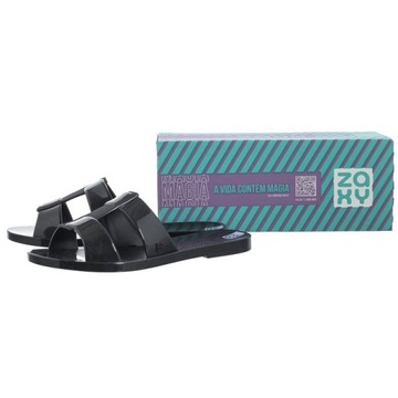 Buty Klapki Damskie Zaxy Clima Slide Black Czarne