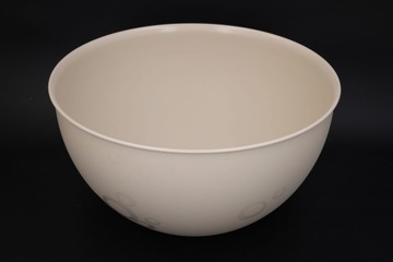 Миска с крышкой, большая, 29 см, кухонная пластиковая универсальная миска бежевого цвета, 6л.