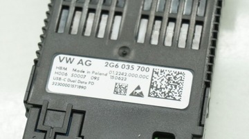 HNÍZDO VSTUP PORT USB VW TAIGO 2G6035700