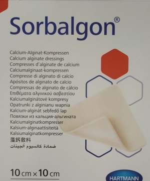 SORBALGON opatrunek alginian wapnia 10x10cm 1 szt.