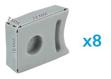 КОМПЛЕКТ Ролики, колеса, тележки для душевых кабин, 22мм