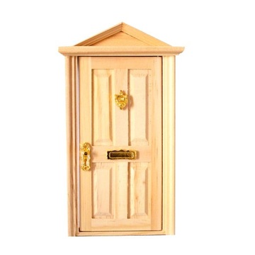 Drzwi z naturalnego drewna w 1:12 ze