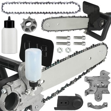 ADAPTER PIŁA ŁAŃCUCHOWA PRZYSTAWKA DO SZLIFIERKI KĄTOWEJ PRZYSTAWKA UCHWYT