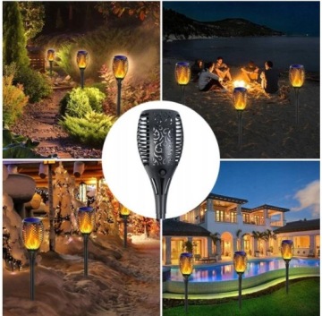СОЛНЕЧНЫЕ САДОВЫЕ ФОНАРЫ 12LED 4ШТ.