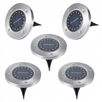 5x LAMPA SOLARNA LED OGRODOWA SOLARNE LAMPKI