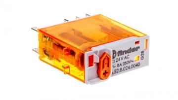 Przekaźnik miniaturowy 2P 8A 24V AC AgNi