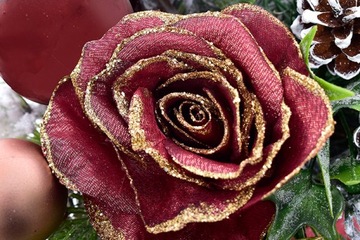 STROIK ŚWIĄTECZNY NA STÓŁ FLOWER BOX BOŻE NARODZENIE KOMPOZYCJA ŚWIERK GŁÓG