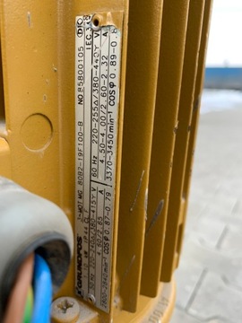 Pompa GRUNDFOS CR4-60; Q: 4m3/h; H: 46.7 m; 1.1 kW