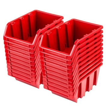 Pojemniki Warsztatowe | Zestaw 20 szt. NP10 RED