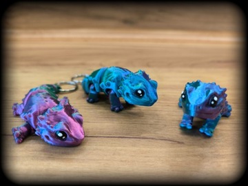 БРЕЛОК-КУЛОН ЯЩЕРИЦА АГАМА БРЕЛОК ДЛЯ БРЕЛОК ЖИВОТНОЕ 3D ПРИНТ