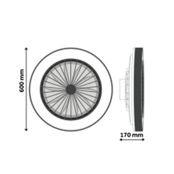 ПОТОЛОЧНЫЙ ВЕНТИЛЯТОР ВЕНТИЛЯТОР СВЕТОДИОДНАЯ ЛАМПА 55ВТ CCT ЦВЕТОВАЯ ПАМЯТЬ + ПУЛЬТ ДИСТАНЦИОННОГО УПРАВЛЕНИЯ 60СМ