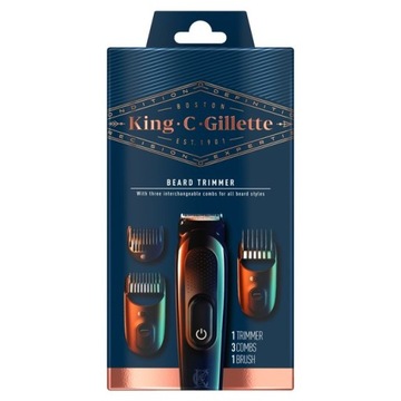 King C Gillette Beard Trimmer trymer do brody i włosów/zarostu z pędzelkiem