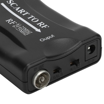 Konwerter SCART na RF Adapter wideo Konwerter