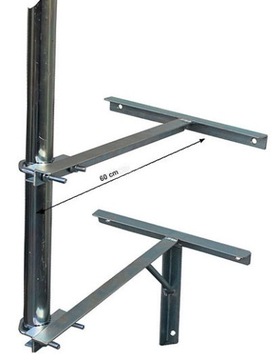 MOCNY MASZT UCHWYT do masztu anteny 60 cm