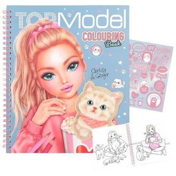 Kolorowanka TOP MODEL z pluszowym Kotkiem