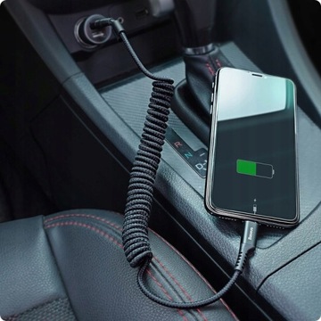 Кабель для передачи данных Baseus Fish Eye Spring, подпружиненный кабель USB/Lightning, 1 м, 2 А