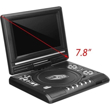 УЛЬТРАТОНКИЙ DVD/CD/VCD/CD/MP3/MP4/MP5-ПЛЕЕР, 7,8 ДЮЙМА, ЧЕРНЫЙ