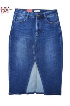 СТРУЯЩАЯ ЮБКА ИЗ ЭЛАСТИЧНОЙ ДИЕНИМ, МОДНАЯ И УДОБНАЯ LOGIN MIDI