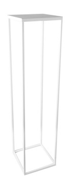 STOJAK KWIETNIK LOFT METALOWY BIAŁY SOLIDNY 100 cm