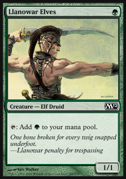 Llanowar Elves - dodatkowa mana @@@@Elf@@@