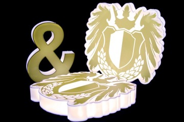 Светодиодный рекламный короб из оргстекла, 50 см.