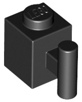LEGO Klocek - brick mod 1x1 (2921) czarny 2szt.